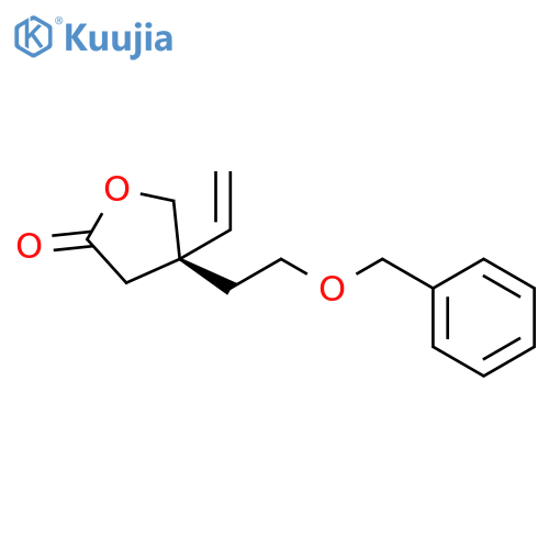 2(3H)-Furanone, 4-ethenyldihydro-4-[2-(phenylmethoxy)ethyl]-, (S)- structure