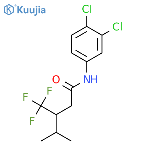 Pentanamide, N-(3,4-dichlorophenyl)-4-methyl-3-(trifluoromethyl)- structure