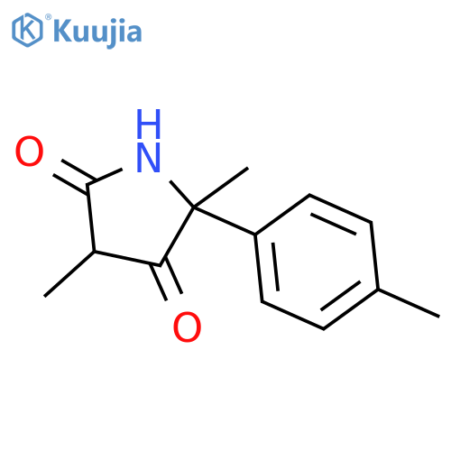 2,4-Pyrrolidinedione, 3,5-dimethyl-5-(4-methylphenyl)- structure