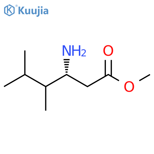 methyl (3R)-3-amino-4,5-dimethylhexanoate structure