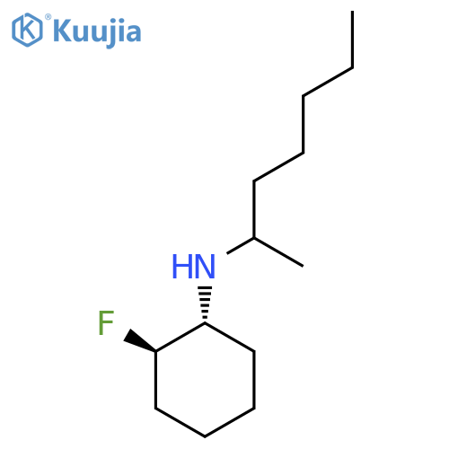 (1R,2R)-2-Fluoro-N-(heptan-2-yl)cyclohexan-1-amine structure