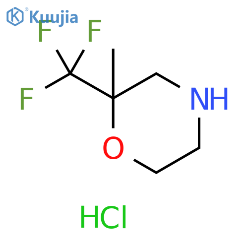 2-methyl-2-(trifluoromethyl)morpholine hydrochloride structure