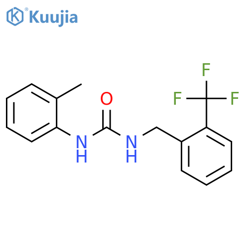 UREA, N-(2-METHYLPHENYL)-N'-[[2-(TRIFLUOROMETHYL)PHENYL]METHYL]- structure