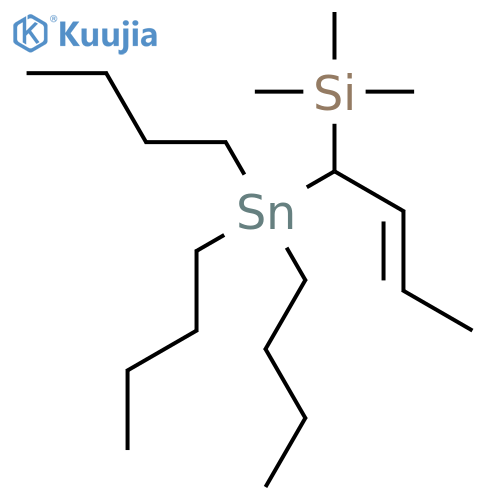 Silane, trimethyl[1-(tributylstannyl)-2-butenyl]- structure