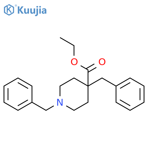 4-Piperidinecarboxylicacid, 1,4-bis(phenylmethyl)-, ethyl ester structure
