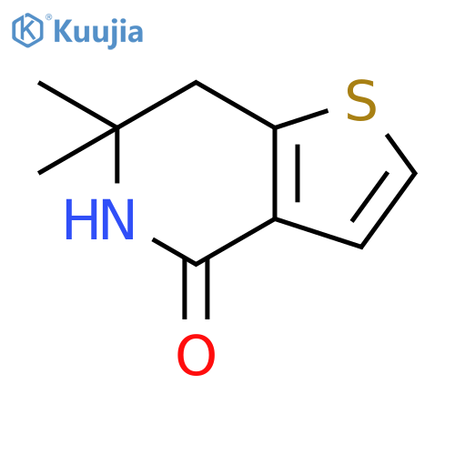Thieno[3,2-c]pyridin-4(5H)-one, 6,7-dihydro-6,6-dimethyl- structure