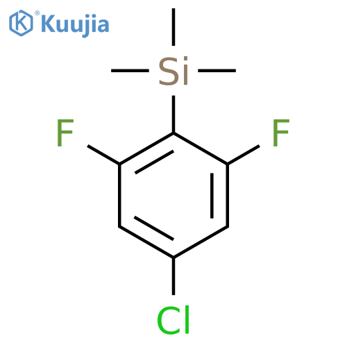 Silane, (4-chloro-2,6-difluorophenyl)trimethyl- structure