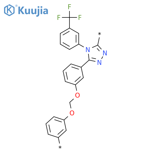 POLY[[4-[3-(TRIFLUOROMETHYL)PHENYL]-4H-1,2,4-TRIAZOLE-3,5-DIYL]-1,3-PHENYLENEOXYMETHYLENEOXY-1,3-PHENYLENE] structure