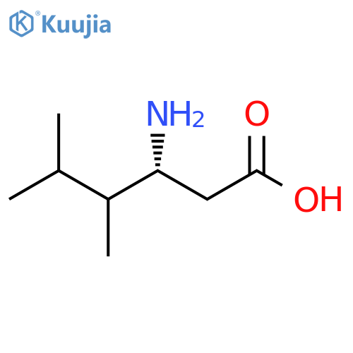 (3R)-3-Amino-4,5-dimethylhexanoic acid structure