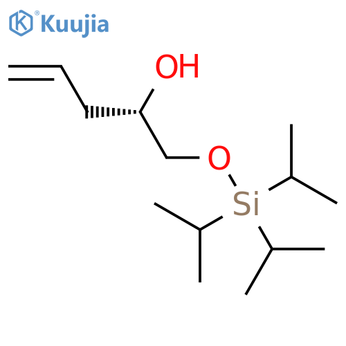 4-Penten-2-ol, 1-[[tris(1-methylethyl)silyl]oxy]-, (2S)- structure