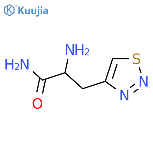 2-Amino-3-(1,2,3-thiadiazol-4-yl)propanamide structure