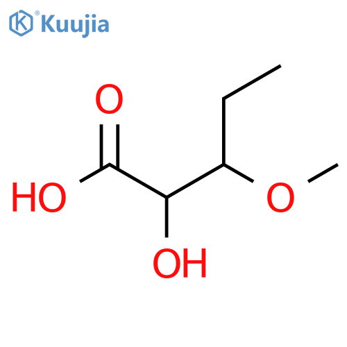 2-Hydroxy-3-methoxypentanoic acid structure