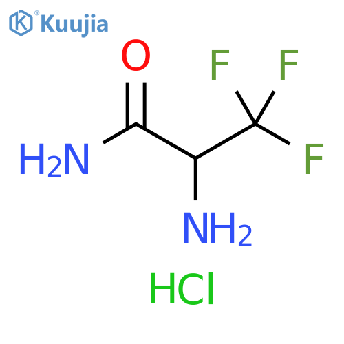 Propanamide, 2-amino-3,3,3-trifluoro-, hydrochloride (1:1) structure
