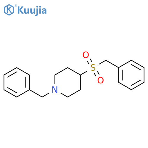 1-benzyl-4-phenylmethanesulfonylpiperidine structure
