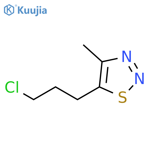 1,2,3-Thiadiazole, 5-(3-chloropropyl)-4-methyl- structure