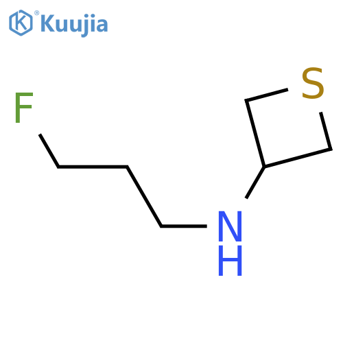 N-(3-fluoropropyl)thietan-3-amine structure