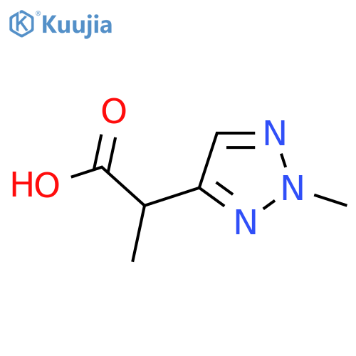 2-(2-Methyl-2H-1,2,3-triazol-4-yl)propanoic acid structure