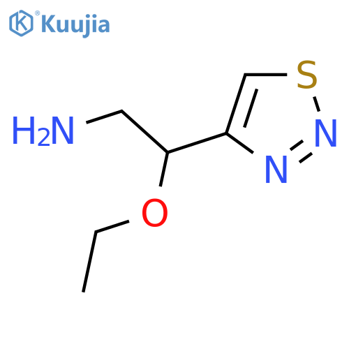 2-Ethoxy-2-(1,2,3-thiadiazol-4-yl)ethan-1-amine structure