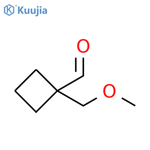 1-(methoxymethyl)cyclobutane-1-carbaldehyde structure