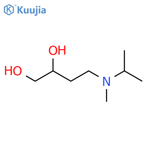4-[Methyl(propan-2-yl)amino]butane-1,2-diol structure