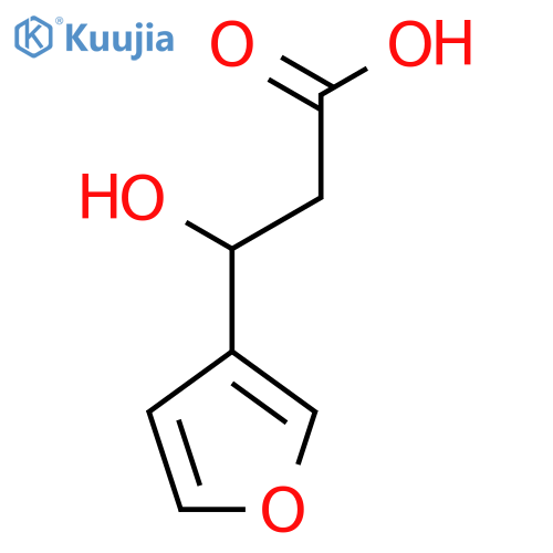 3-(Furan-3-yl)-3-hydroxypropanoic acid structure