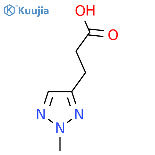 3-(2-methyl-2H-1,2,3-triazol-4-yl)propanoic acid structure