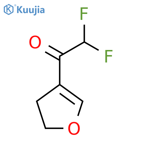 1-(4,5-Dihydrofuran-3-yl)-2,2-difluoroethan-1-one structure