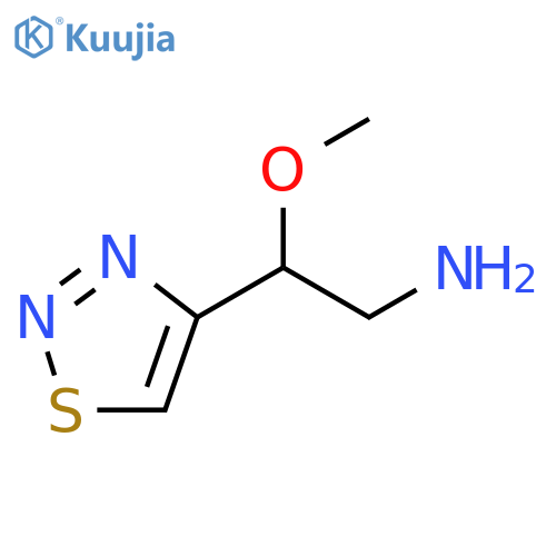 2-Methoxy-2-(1,2,3-thiadiazol-4-yl)ethan-1-amine structure