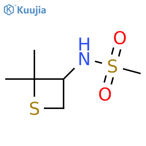 N-(2,2-dimethylthietan-3-yl)methanesulfonamide structure
