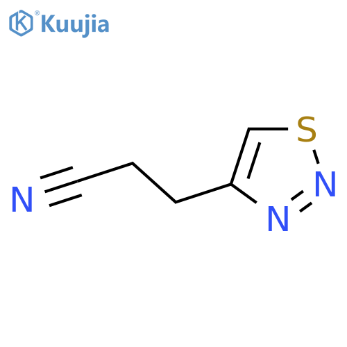 3-(1,2,3-Thiadiazol-4-yl)propanenitrile structure