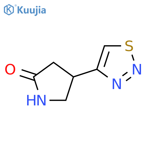 2-Pyrrolidinone, 4-(1,2,3-thiadiazol-4-yl)- structure