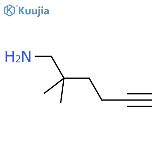 2,2-Dimethylhex-5-yn-1-amine structure