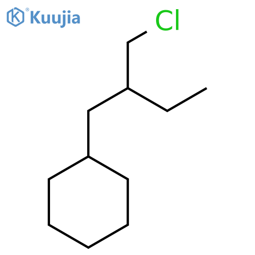 [2-(Chloromethyl)butyl]cyclohexane structure