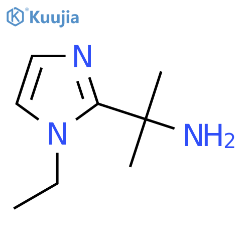 2-(1-ethyl-1H-imidazol-2-yl)propan-2-amine structure