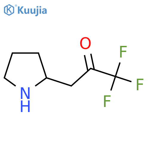 1,1,1-Trifluoro-3-(pyrrolidin-2-yl)propan-2-one structure