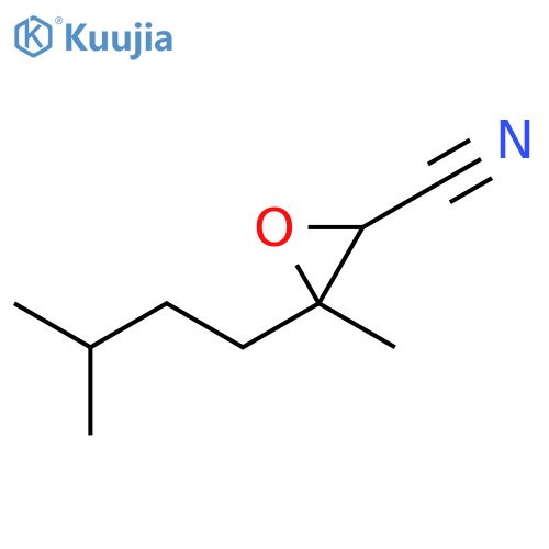 2-Oxiranecarbonitrile, 3-methyl-3-(3-methylbutyl)- structure