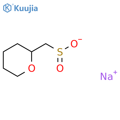 Sodium (oxan-2-yl)methanesulfinate structure