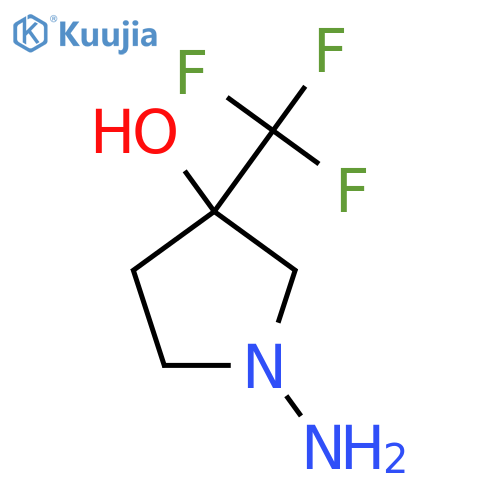 1-Amino-3-(trifluoromethyl)pyrrolidin-3-ol structure