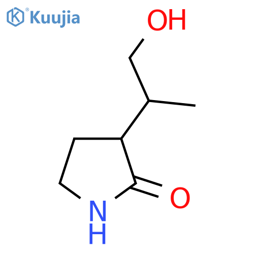3-(1-Hydroxypropan-2-yl)pyrrolidin-2-one structure