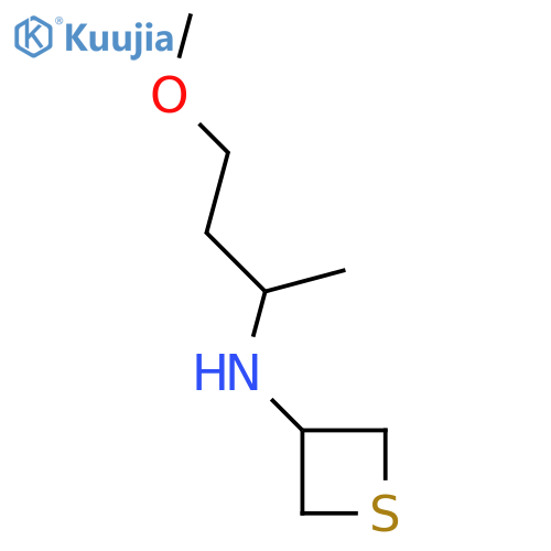 N-(4-Methoxybutan-2-yl)thietan-3-amine structure