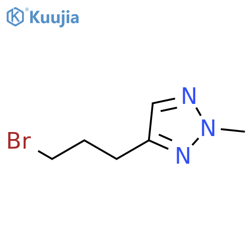 2H-1,2,3-Triazole, 4-(3-bromopropyl)-2-methyl- structure