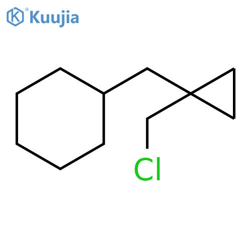 Cyclohexane, [[1-(chloromethyl)cyclopropyl]methyl]- structure