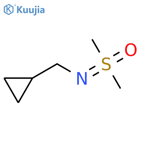 Cyclopropanemethanamine, N-(dimethyloxido-λ4-sulfanylidene)- structure
