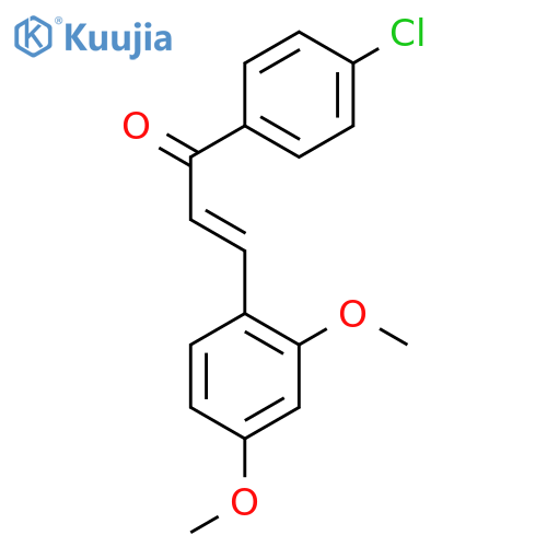 2-Propen-1-one,1-(4-chlorophenyl)-3-(2,4-dimethoxyphenyl)- structure