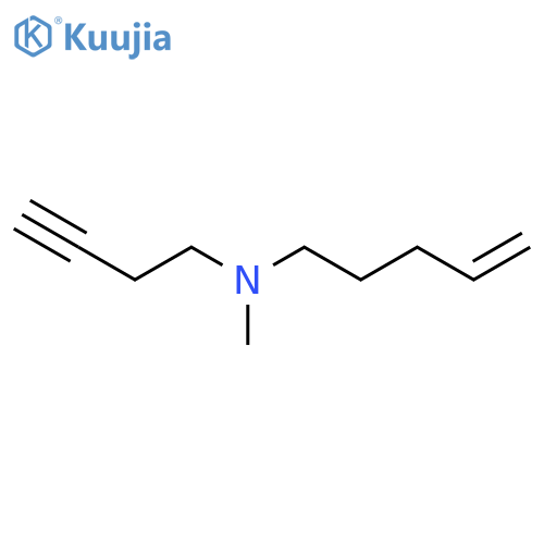 (But-3-yn-1-yl)(methyl)(pent-4-en-1-yl)amine structure