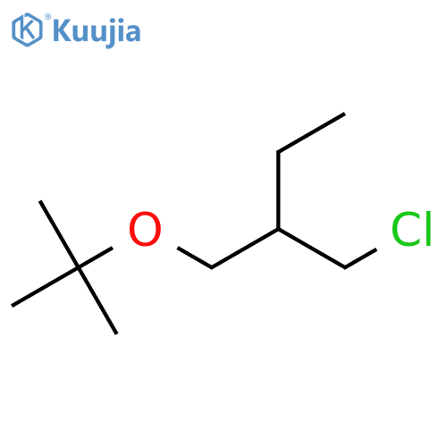 1-Chloro-2-[(2-methylpropan-2-yl)oxymethyl]butane structure