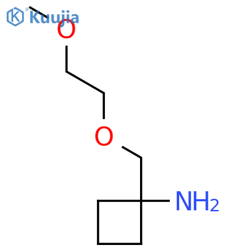 1-[(2-Methoxyethoxy)methyl]cyclobutan-1-amine structure