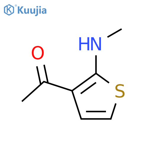1-[2-(Methylamino)thiophen-3-yl]ethan-1-one structure