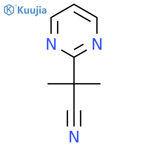 2-Methyl-2-(pyrimidin-2-yl)propanenitrile structure