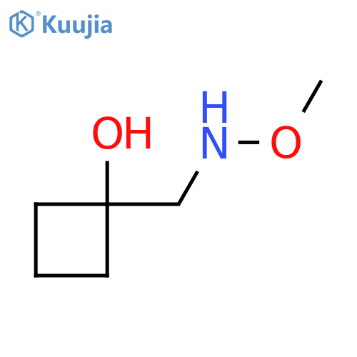 1-[(Methoxyamino)methyl]cyclobutan-1-ol structure